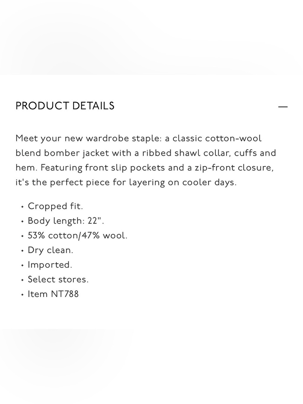 Madewell Classic Bomber Jacket - Picture 6 of 6